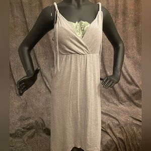 Light Grey Boho Dress/Top/Swimsuit Cover Up